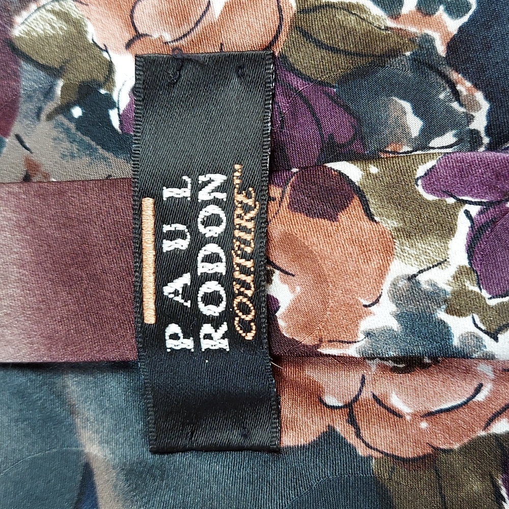 Paul Rodon Couture Silk Floral Tie